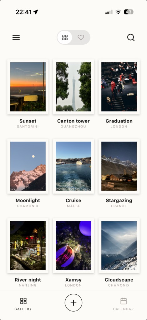 StampLife Gallery View